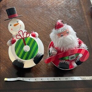 Santa and Snowman Decor
